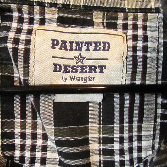 Classic Black and White Plaid Men's Casual Shirt - Picture 2 of 3